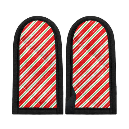 Christmas Candy Cane Stripes Print Skillet Handle Cover