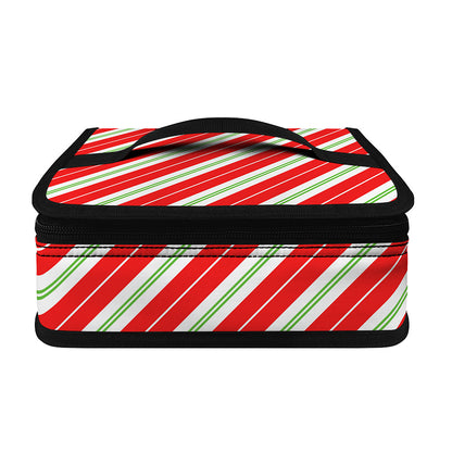 Christmas Candy Cane Stripes Print Small Lunch Bag