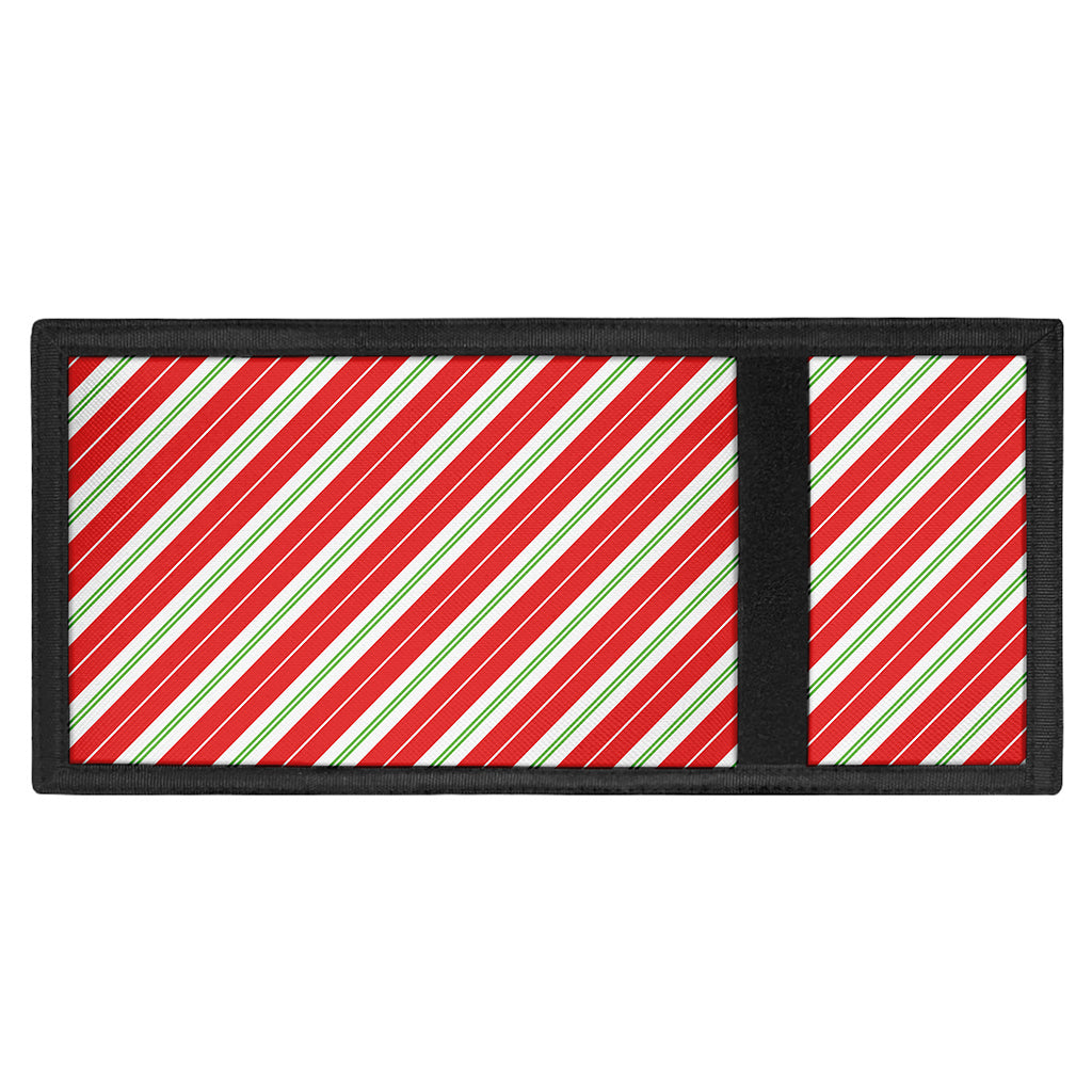 Christmas Candy Cane Stripes Print Trifold Wallet