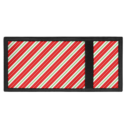 Christmas Candy Cane Stripes Print Trifold Wallet