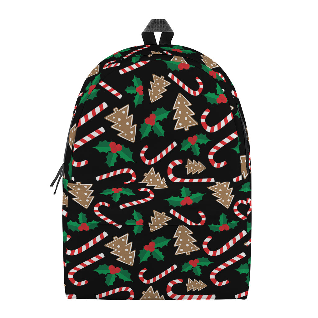 Christmas Cookie And Candy Pattern Print Backpack