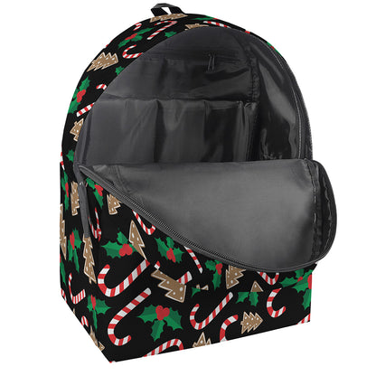 Christmas Cookie And Candy Pattern Print Backpack