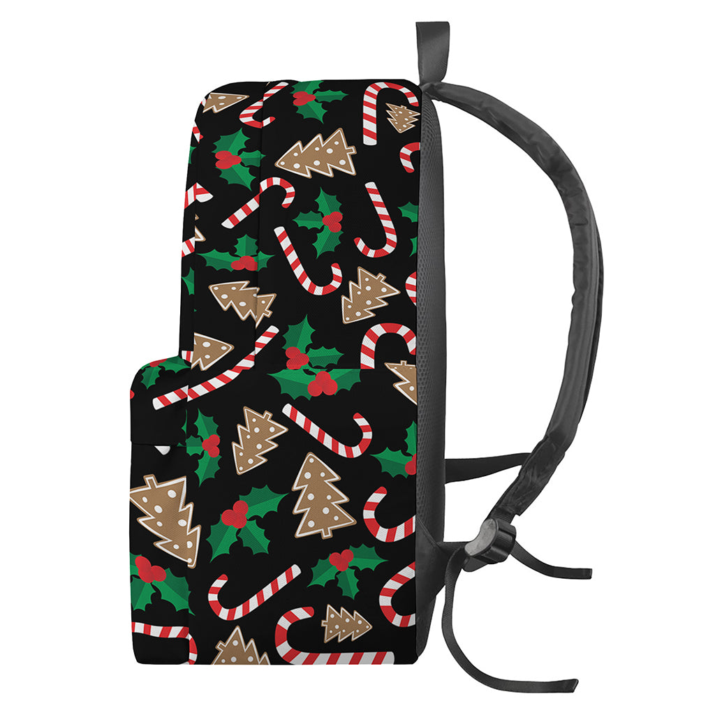 Christmas Cookie And Candy Pattern Print Backpack