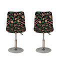 Christmas Cookie And Candy Pattern Print Bar Stool Covers