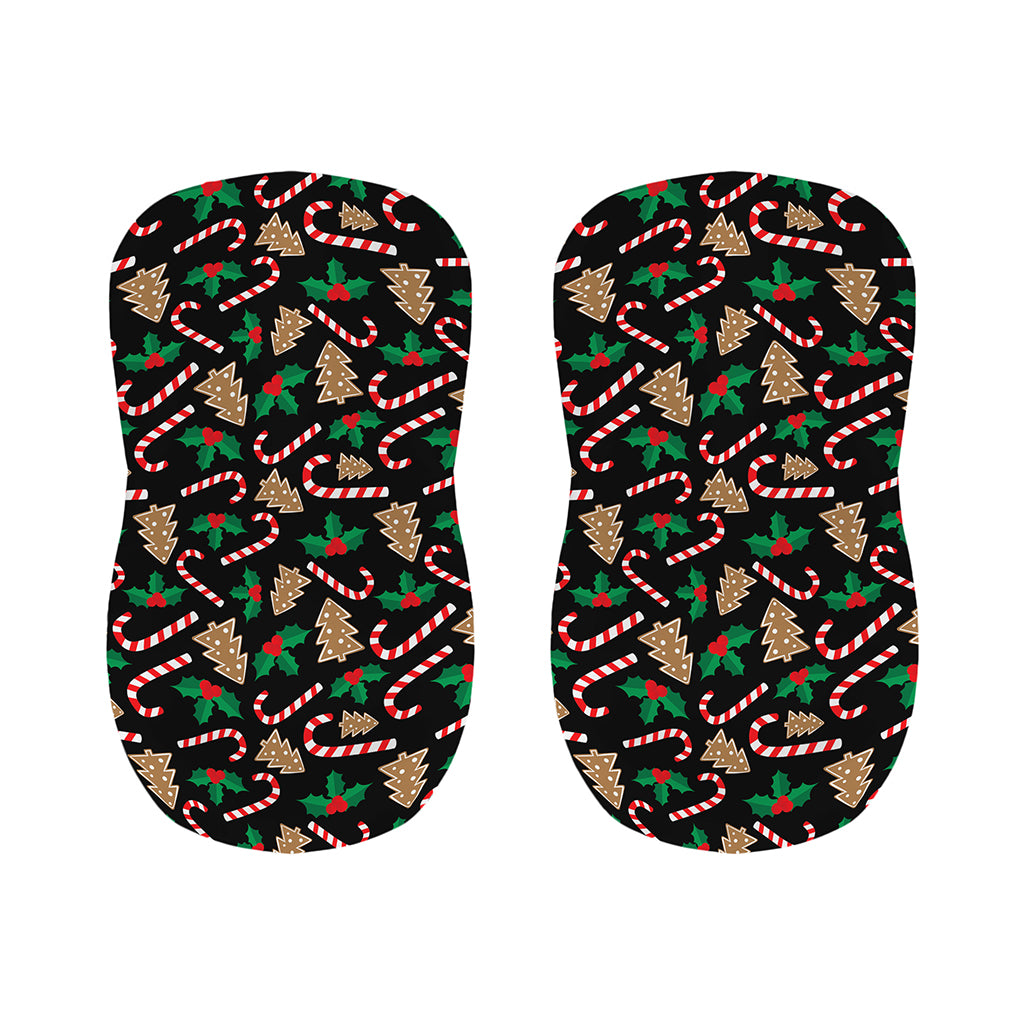 Christmas Cookie And Candy Pattern Print Bar Stool Covers