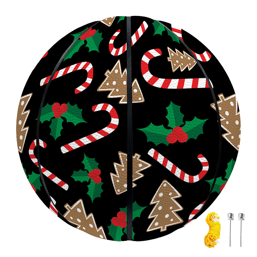 Christmas Cookie And Candy Pattern Print Basketball