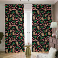 Christmas Cookie And Candy Pattern Print Dimout Pencil Pleat Curtains