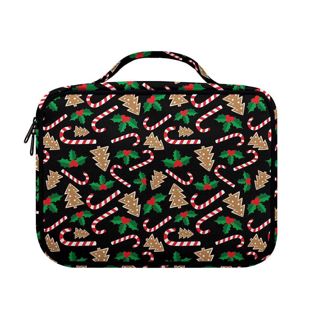 Christmas Cookie And Candy Pattern Print Briefcase Bible Bag