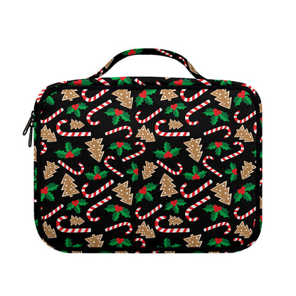 Christmas Cookie And Candy Pattern Print Briefcase Bible Bag