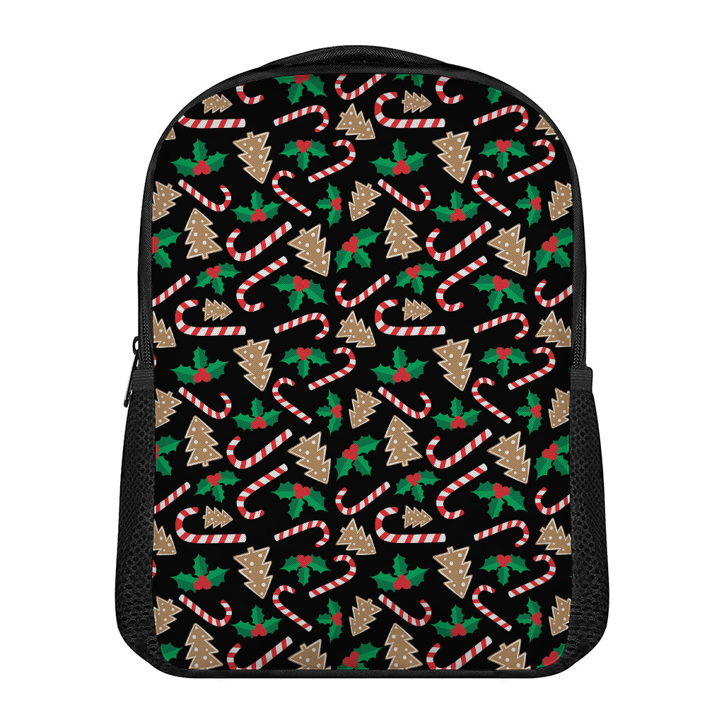Christmas Cookie And Candy Pattern Print Casual Backpack