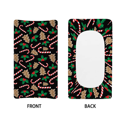Christmas Cookie And Candy Pattern Print Changing Pad Cover