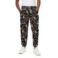 Christmas Cookie And Candy Pattern Print Cotton Sweatpants