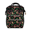 Christmas Cookie And Candy Pattern Print Diaper Bag