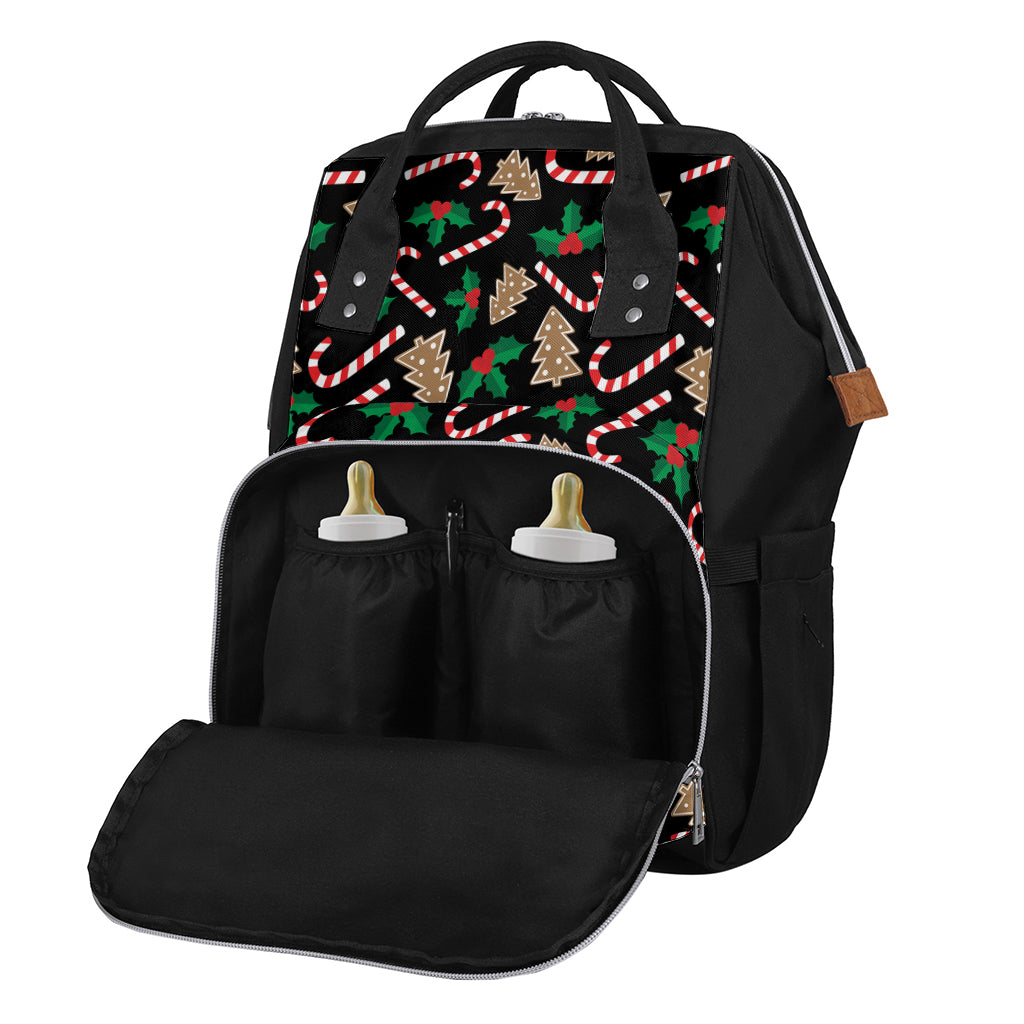 Christmas Cookie And Candy Pattern Print Diaper Bag