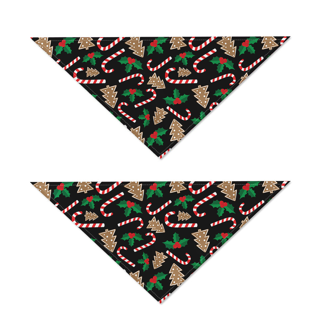 Christmas Cookie And Candy Pattern Print Dog Bandana