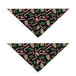 Christmas Cookie And Candy Pattern Print Dog Bandana