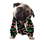 Christmas Cookie And Candy Pattern Print Dog Zip Up Hoodie