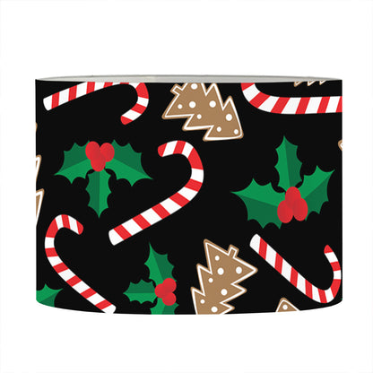 Christmas Cookie And Candy Pattern Print Drum Lamp Shade