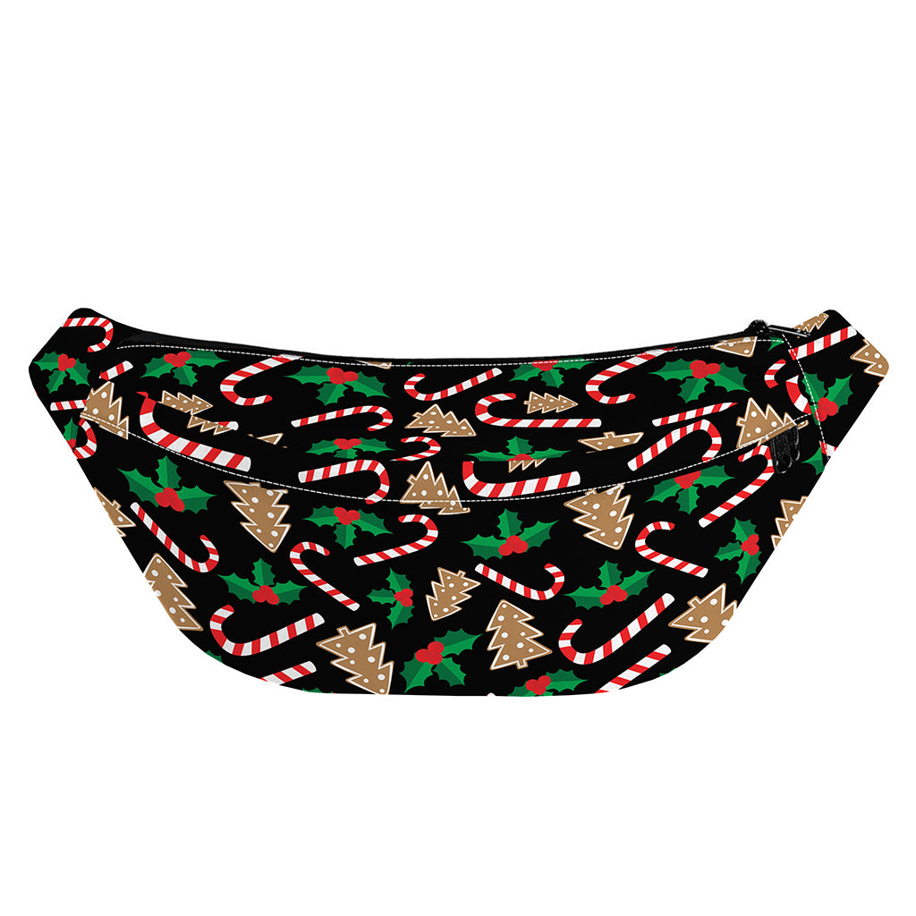 Christmas Cookie And Candy Pattern Print Fanny Pack