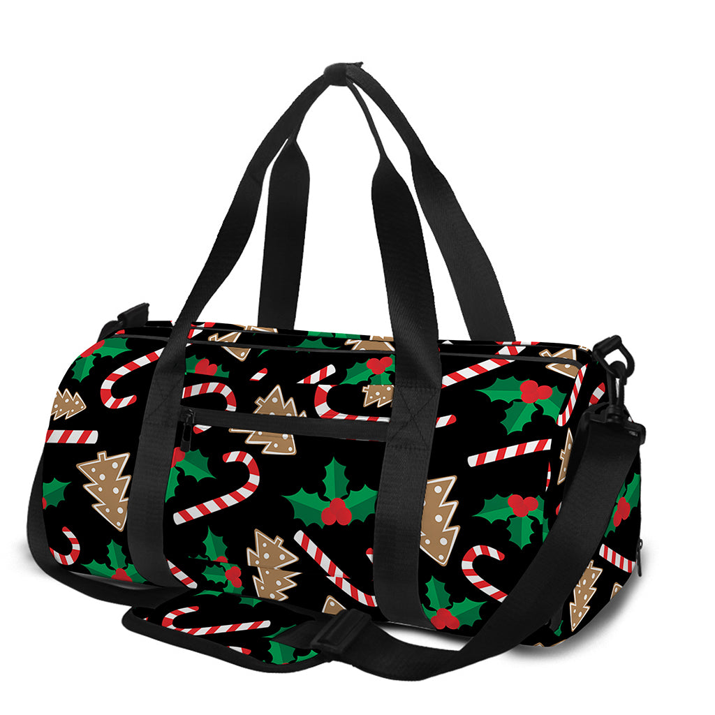 Christmas Cookie And Candy Pattern Print Gym Bag