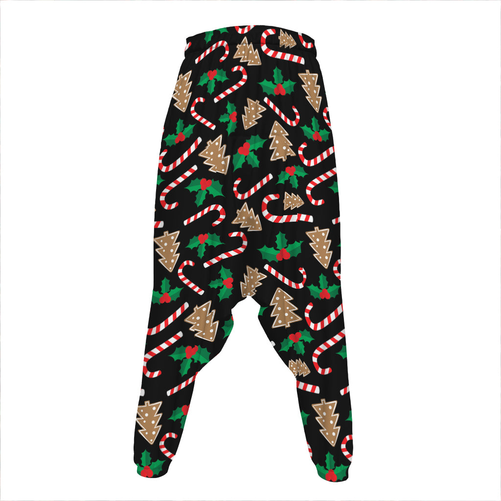 Christmas Cookie And Candy Pattern Print Hammer Pants