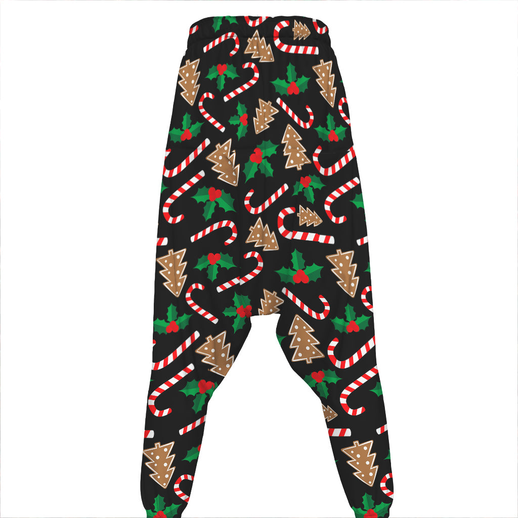 Christmas Cookie And Candy Pattern Print Hammer Pants