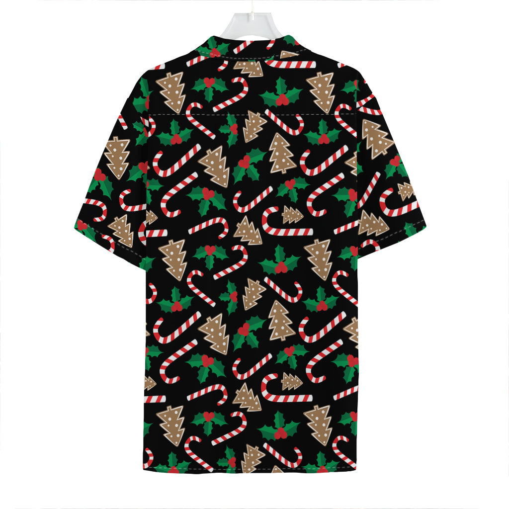 Christmas Cookie And Candy Pattern Print Hawaiian Shirt