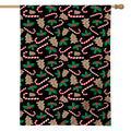 Christmas Cookie And Candy Pattern Print House Flag