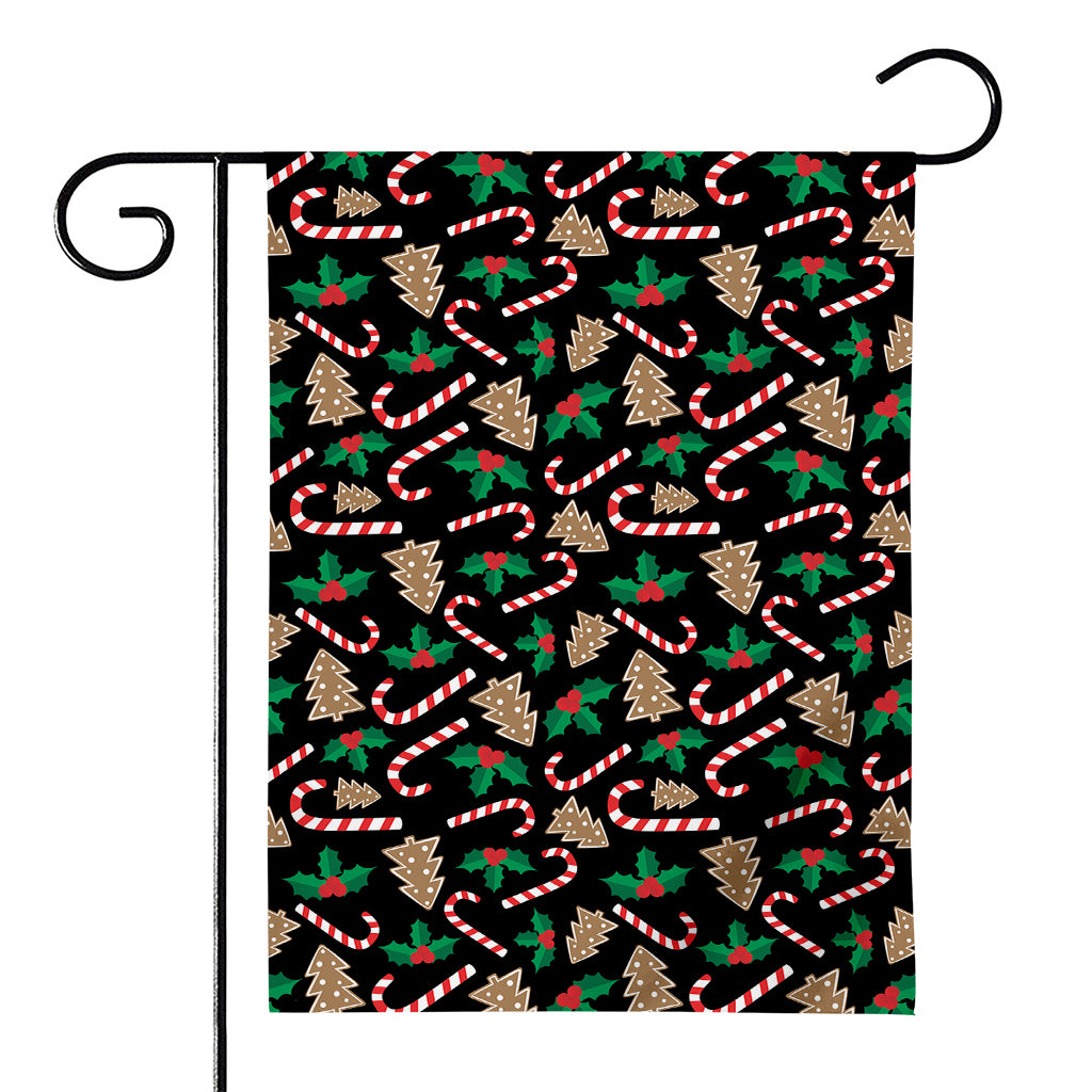 Christmas Cookie And Candy Pattern Print House Flag
