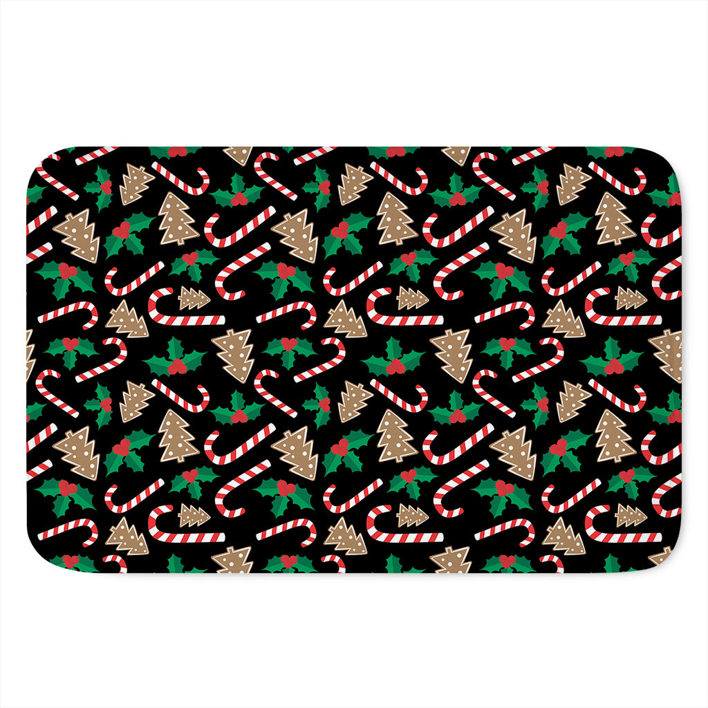Christmas Cookie And Candy Pattern Print Indoor Door Mat