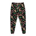 Christmas Cookie And Candy Pattern Print Jogger Pants