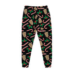Christmas Cookie And Candy Pattern Print Jogger Pants