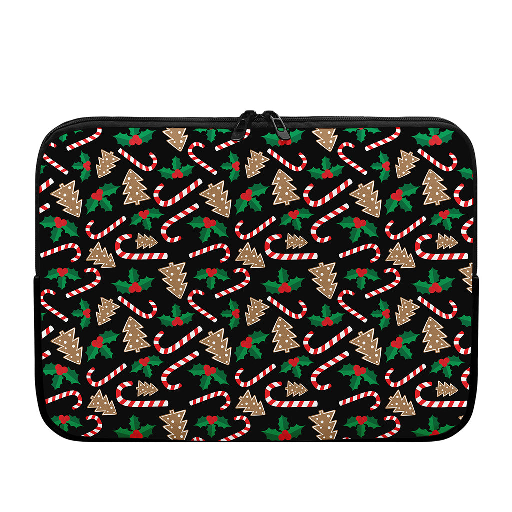 Christmas Cookie And Candy Pattern Print Laptop Sleeve