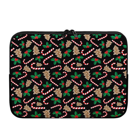 Christmas Cookie And Candy Pattern Print Laptop Sleeve