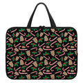 Christmas Cookie And Candy Pattern Print Laptop Sleeve With Handle