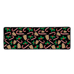 Christmas Cookie And Candy Pattern Print Long Kitchen Mat