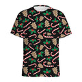 Christmas Cookie And Candy Pattern Print Men's Athletic T-Shirt