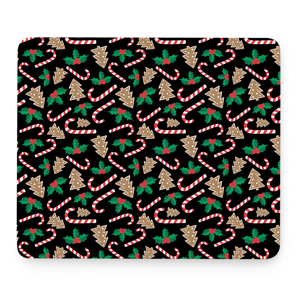 Christmas Cookie And Candy Pattern Print Mouse Pad