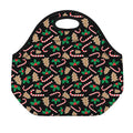 Christmas Cookie And Candy Pattern Print Neoprene Lunch Bag