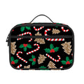 Christmas Cookie And Candy Pattern Print Portable Lunch Bag