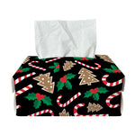 Christmas Cookie And Candy Pattern Print Rectangle Tissue Box Cover