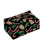 Christmas Cookie And Candy Pattern Print Rectangle Tissue Box Cover