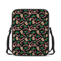 Christmas Cookie And Candy Pattern Print Rectangular Crossbody Bag