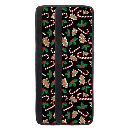 Christmas Cookie And Candy Pattern Print Refrigerator Handle Covers