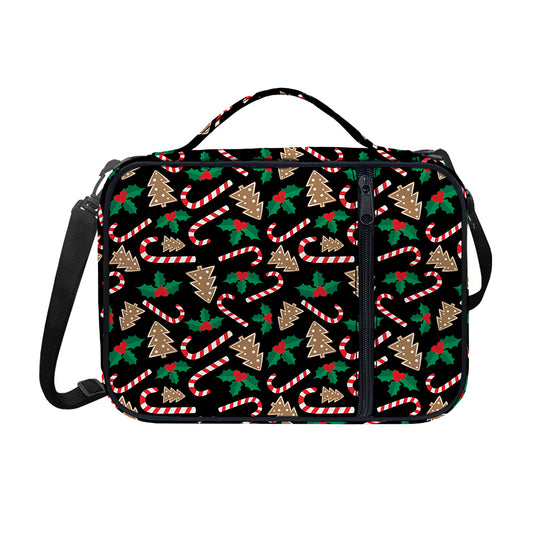 Christmas Cookie And Candy Pattern Print Shoulder Strap Bible Bag
