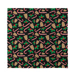 Christmas Cookie And Candy Pattern Print Silk Bandana
