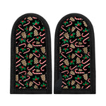 Christmas Cookie And Candy Pattern Print Skillet Handle Cover