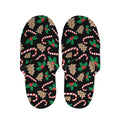 Christmas Cookie And Candy Pattern Print Slippers