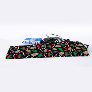 Christmas Cookie And Candy Pattern Print Sports Towel