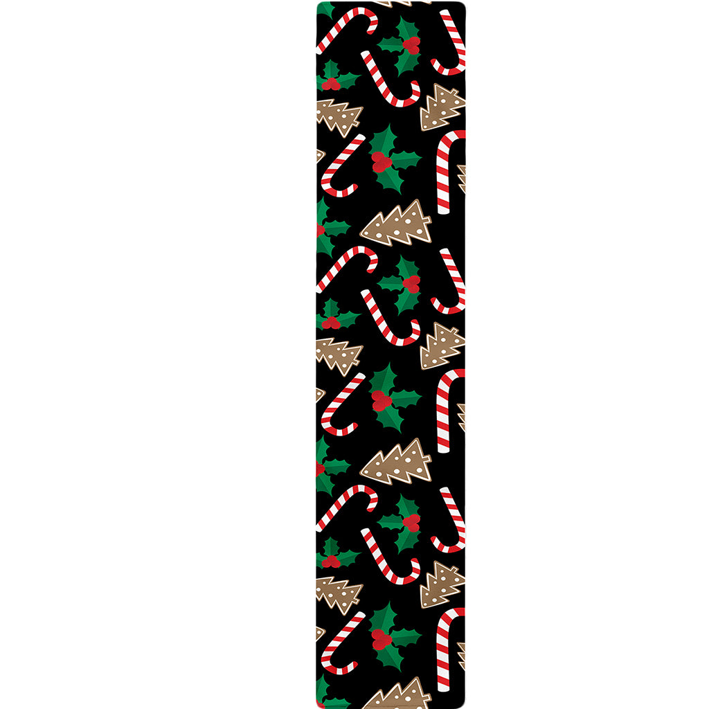 Christmas Cookie And Candy Pattern Print Table Runner